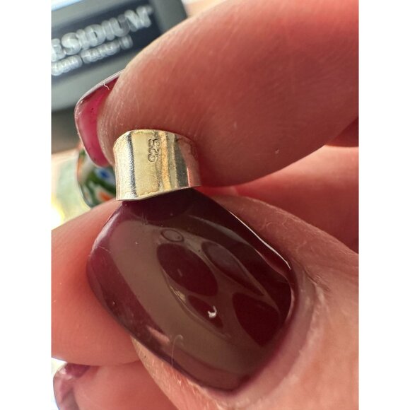 Italian Art Glass Millefiori, Sterling and Pearl Pendant and Earrings set - Picture 2 of 3